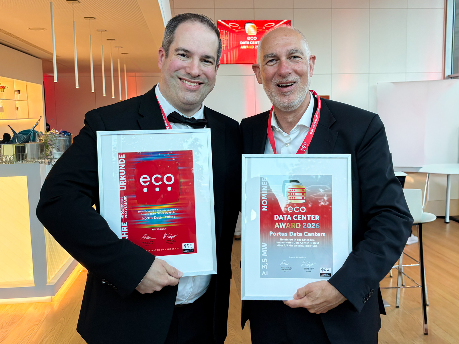 Falk Weinreich und Sascha Pollok beim ECO Award 2026.